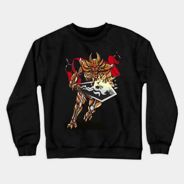 Golden Knight Garo Crewneck Sweatshirt by KloudKat